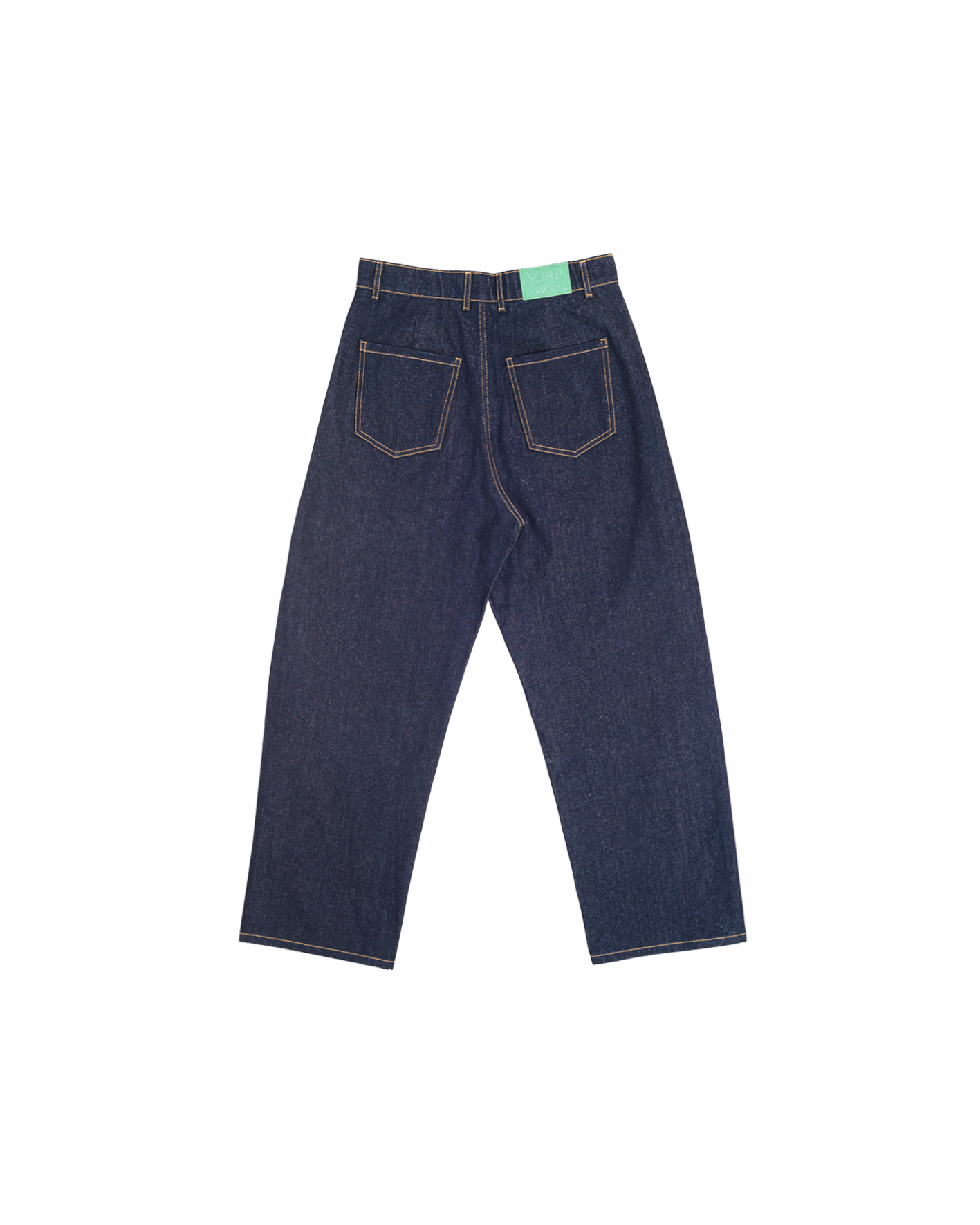 TWISTED SEAM DENIM PANTS